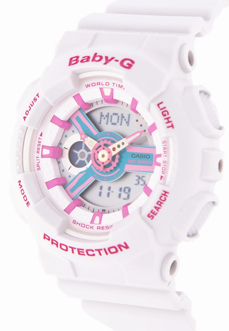 Casio Baby-g BA-110NR-8A Digital Analog Rubber Strap Watch For Women