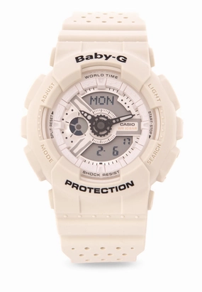 Casio Baby-g BA-110PP-7A Digital Analog Rubber Strap Watch For Women
