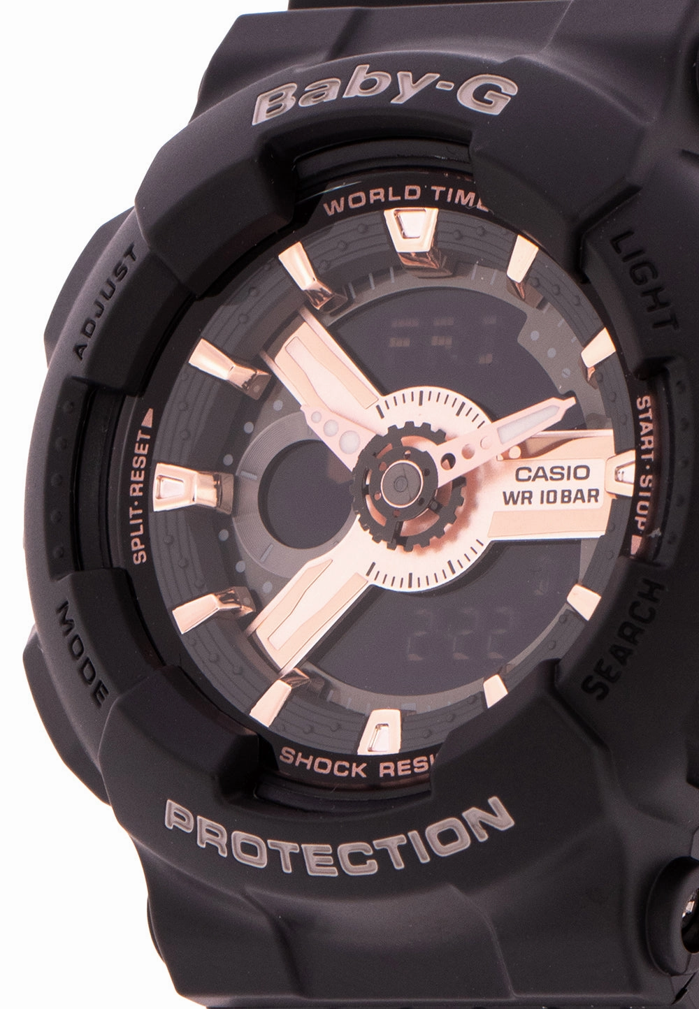 Casio Baby-g BA-110RG-1A Digital Analog Rubber Strap Watch For Women