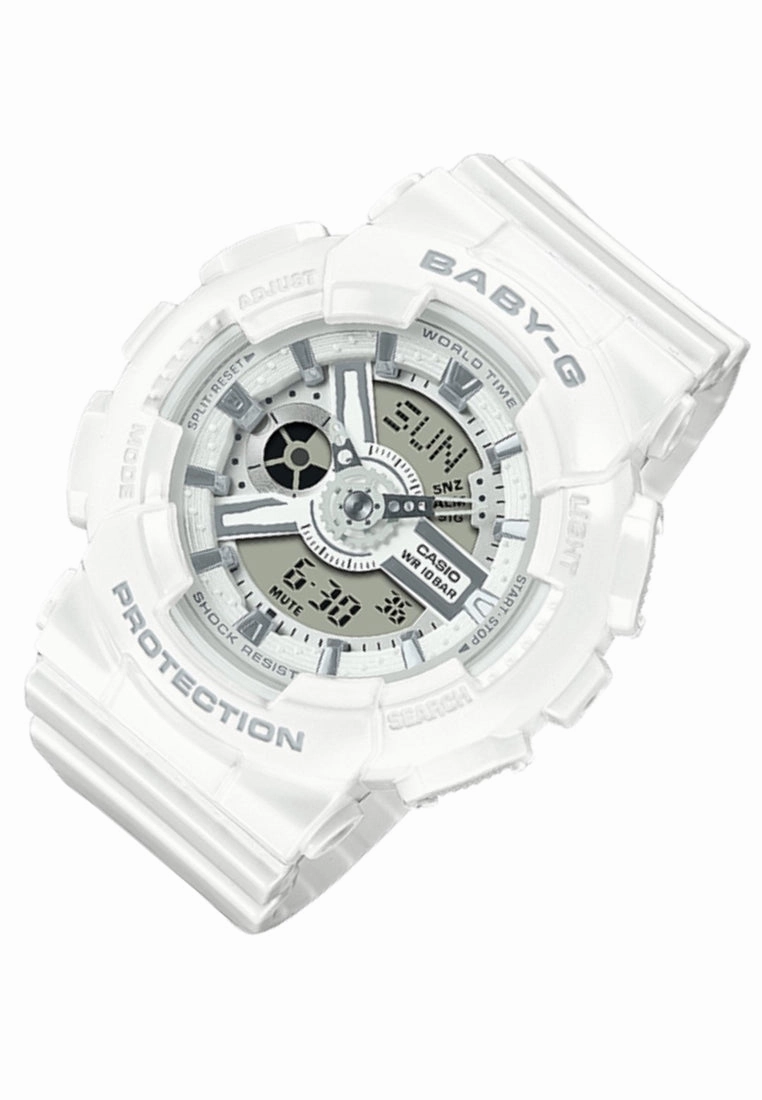 Casio Baby-g BA-110X-7A3 Digital Analog Rubber Strap Watch For Women