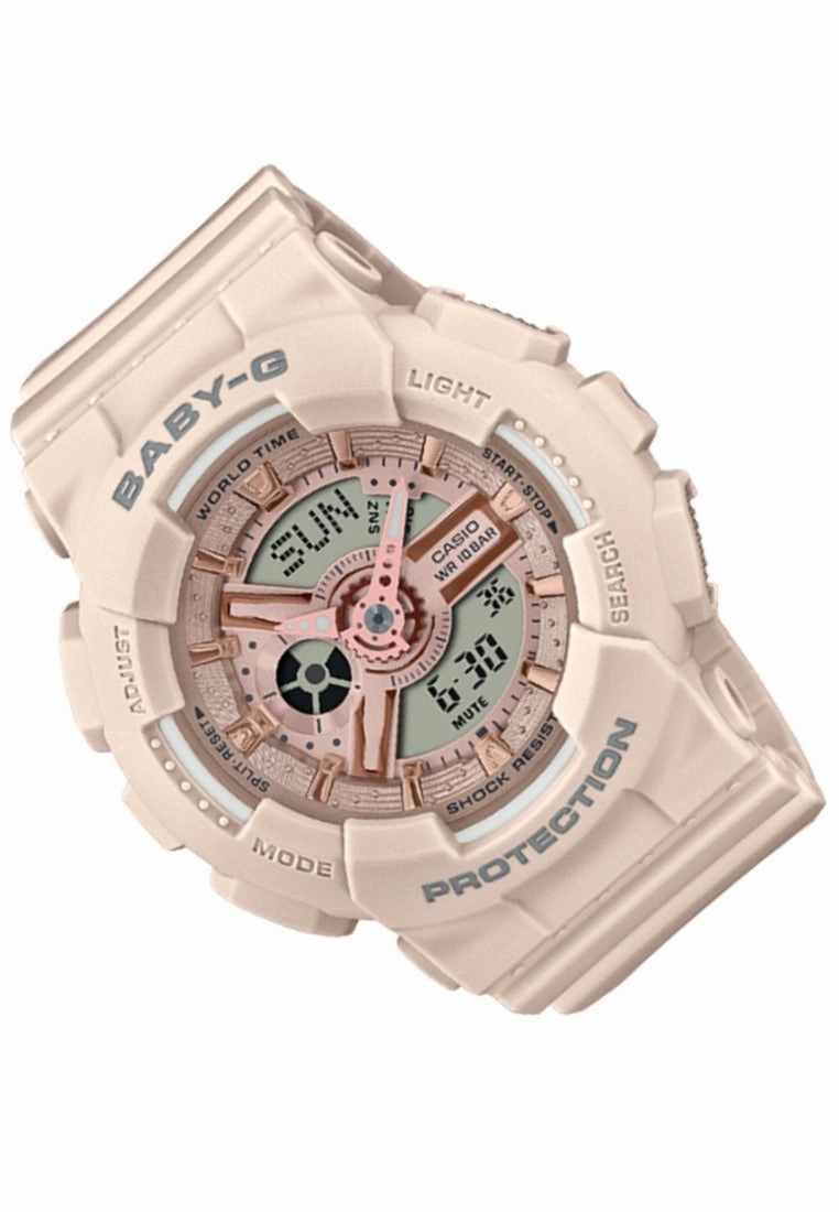 Casio Baby-g BA-110XCP-4A Digital Analog Rubber Strap Watch For Women