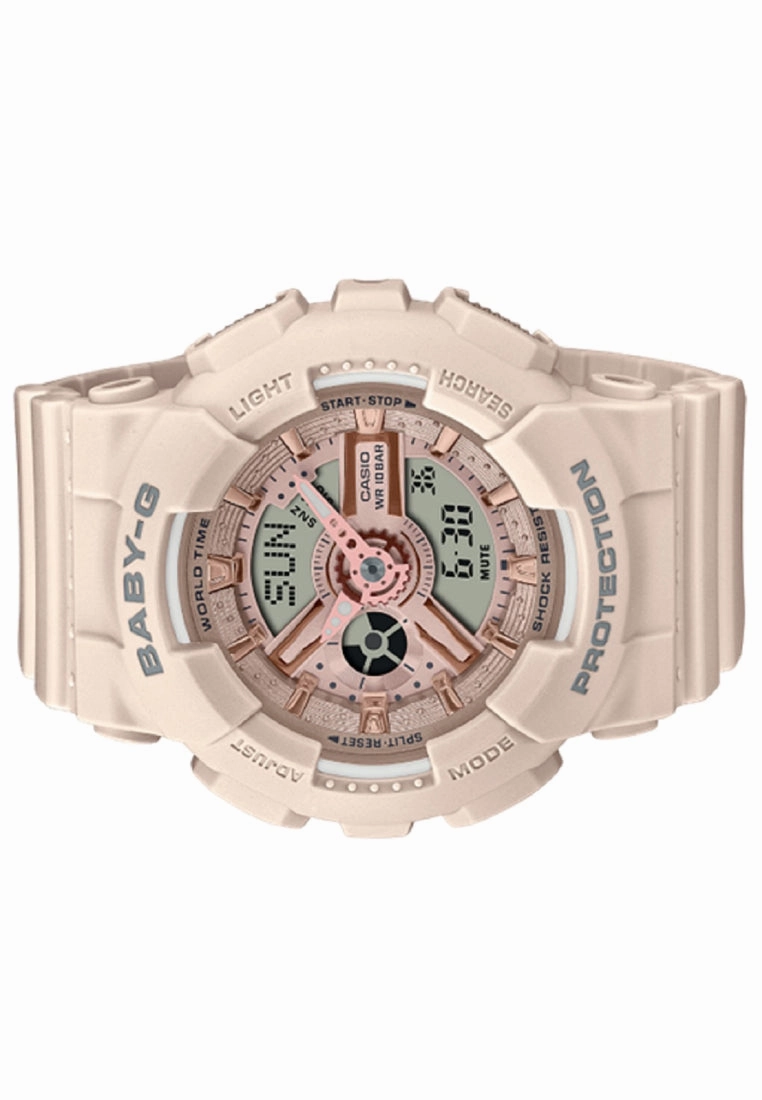 Casio Baby-g BA-110XCP-4A Digital Analog Rubber Strap Watch For Women