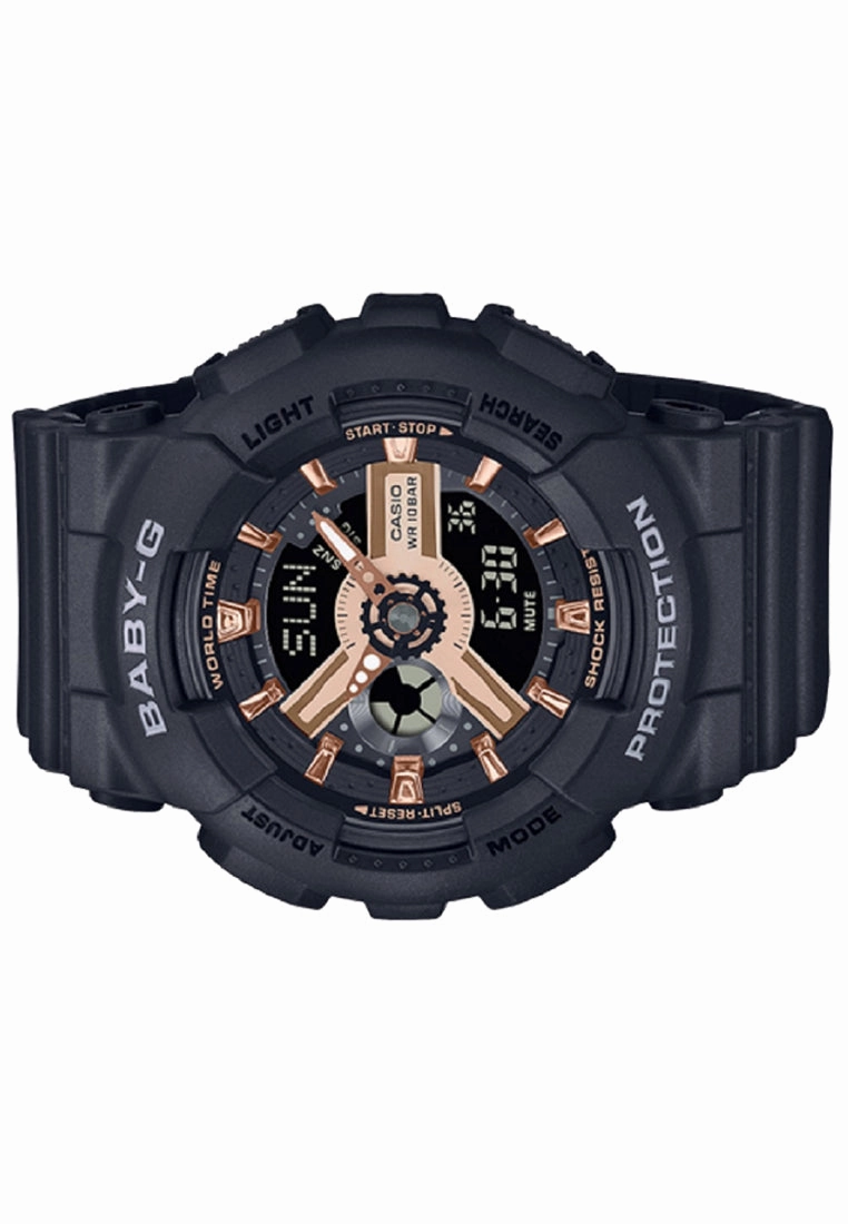 Casio Baby-g BA-110XRG-1A Digital Analog Rubber Strap Watch For Women