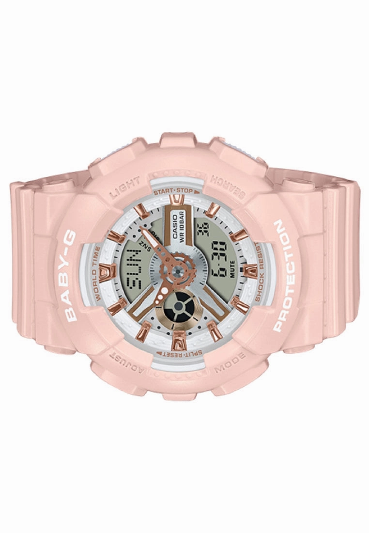 Casio Baby-g BA-110XRG-4A Digital Analog Rubber Strap Watch For Women