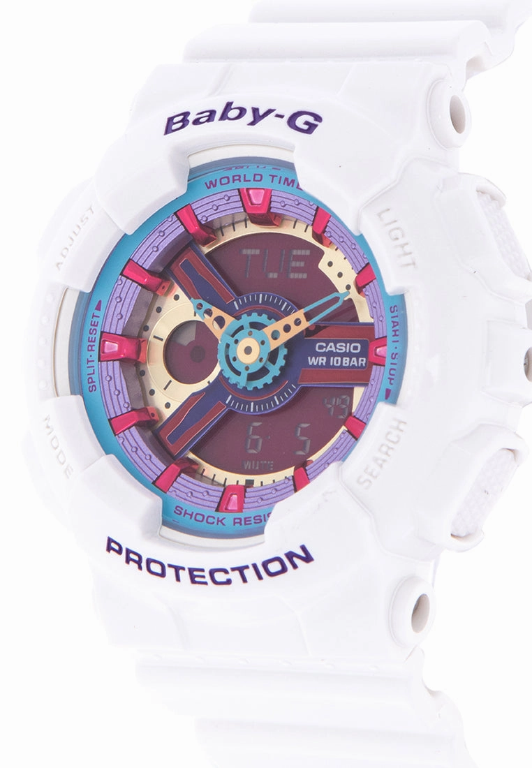 Casio Baby-g BA-112-7A Digital Analog Rubber Strap Watch For Women