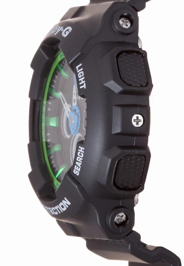 Casio Baby-g BA-120-1BDR Digital Analog Rubber Strap Watch For Women