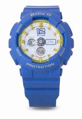 Casio Baby-g BA-120-2BDR Digital Analog Rubber Strap Watch For Women