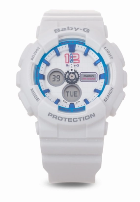 Casio Baby-g BA-120-7BDR Digital Analog Rubber Strap Watch For Women