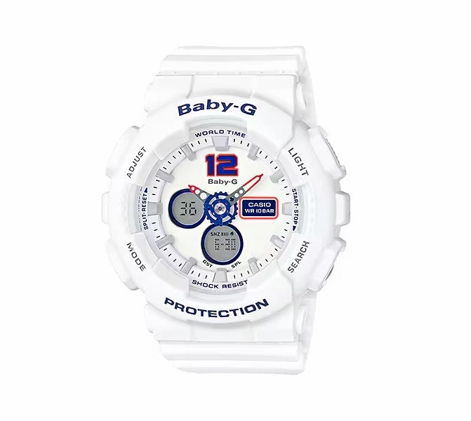 Casio Baby-g BA-120TR-7B Digital Analog Rubber Strap Watch For Women