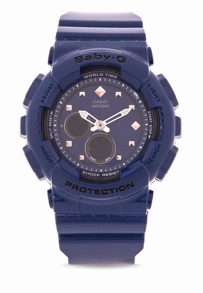 Casio Baby-g BA-125-2A Digital Analog Rubber Strap Watch For Women