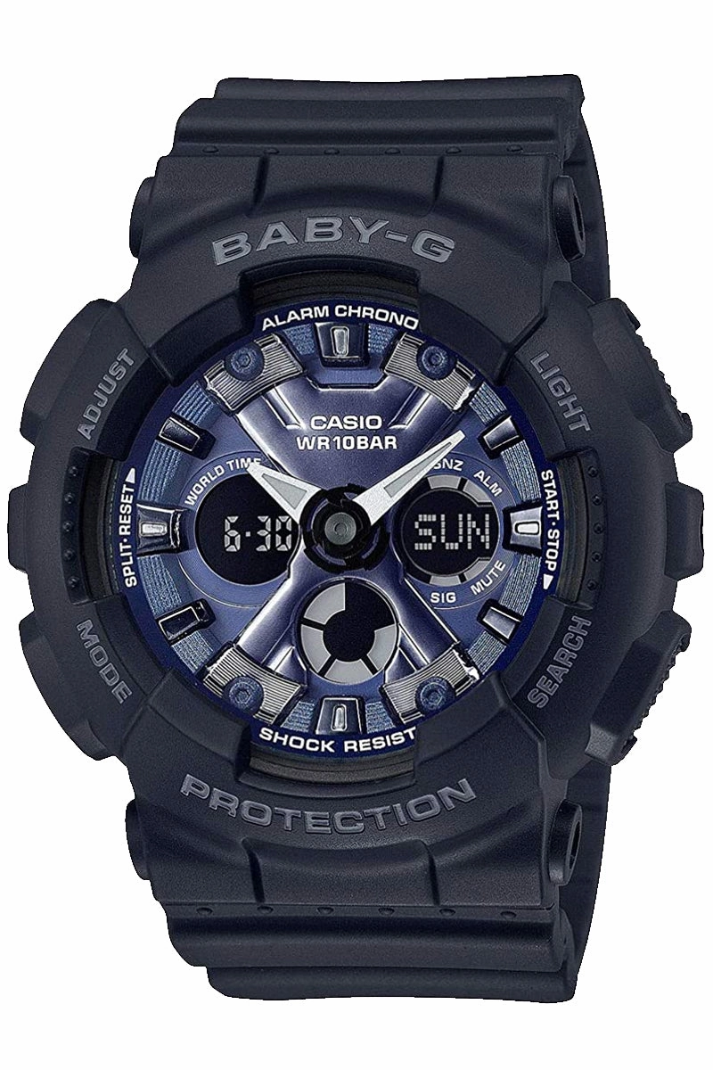 Casio Baby-g BA-130-1A2 Digital Analog Rubber Strap Watch For Women