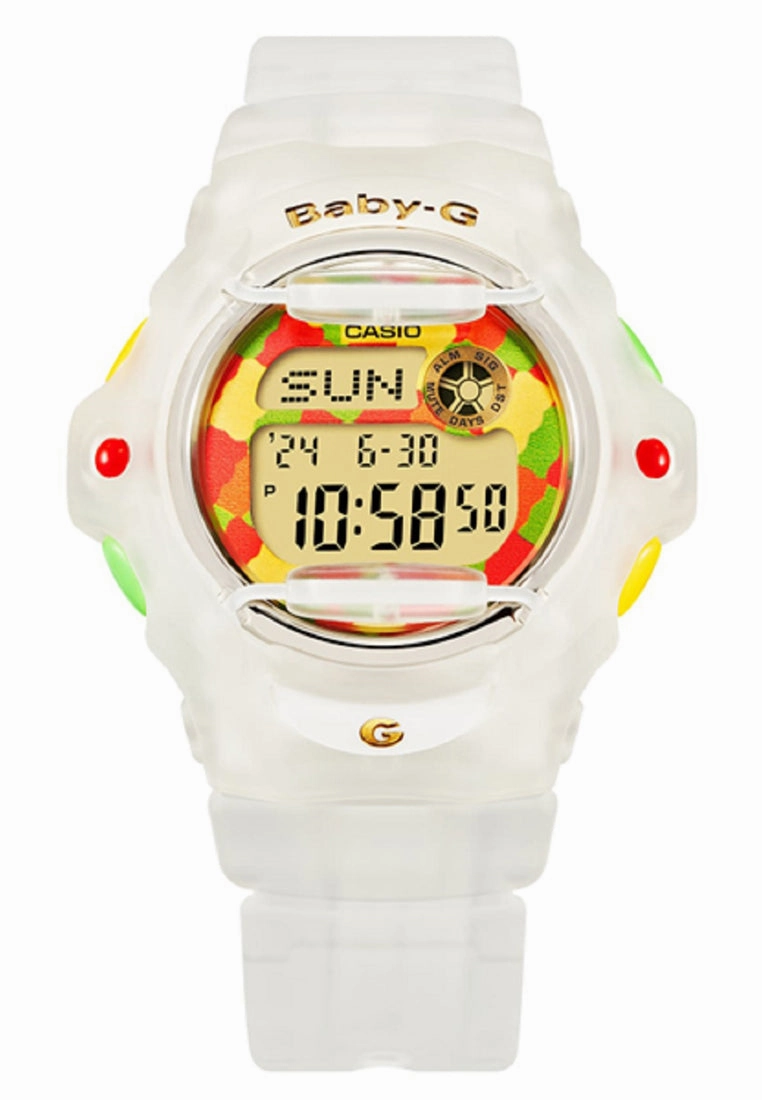 Casio Baby-g BG-169HRB-7DR Haribo Limited Ed Digital Rubber Strap Watch For Women