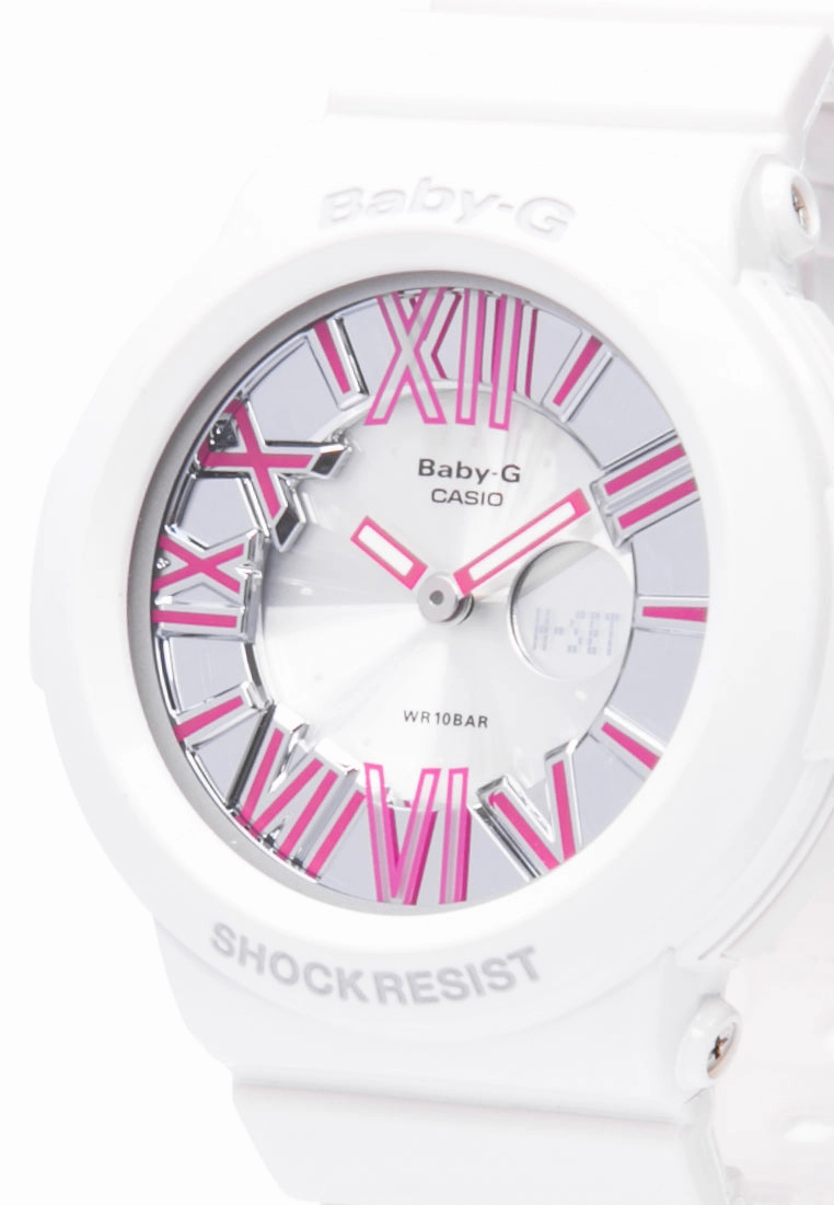 Casio Baby-g BGA-160-7B2ER Digital Analog Rubber Strap Watch For Women