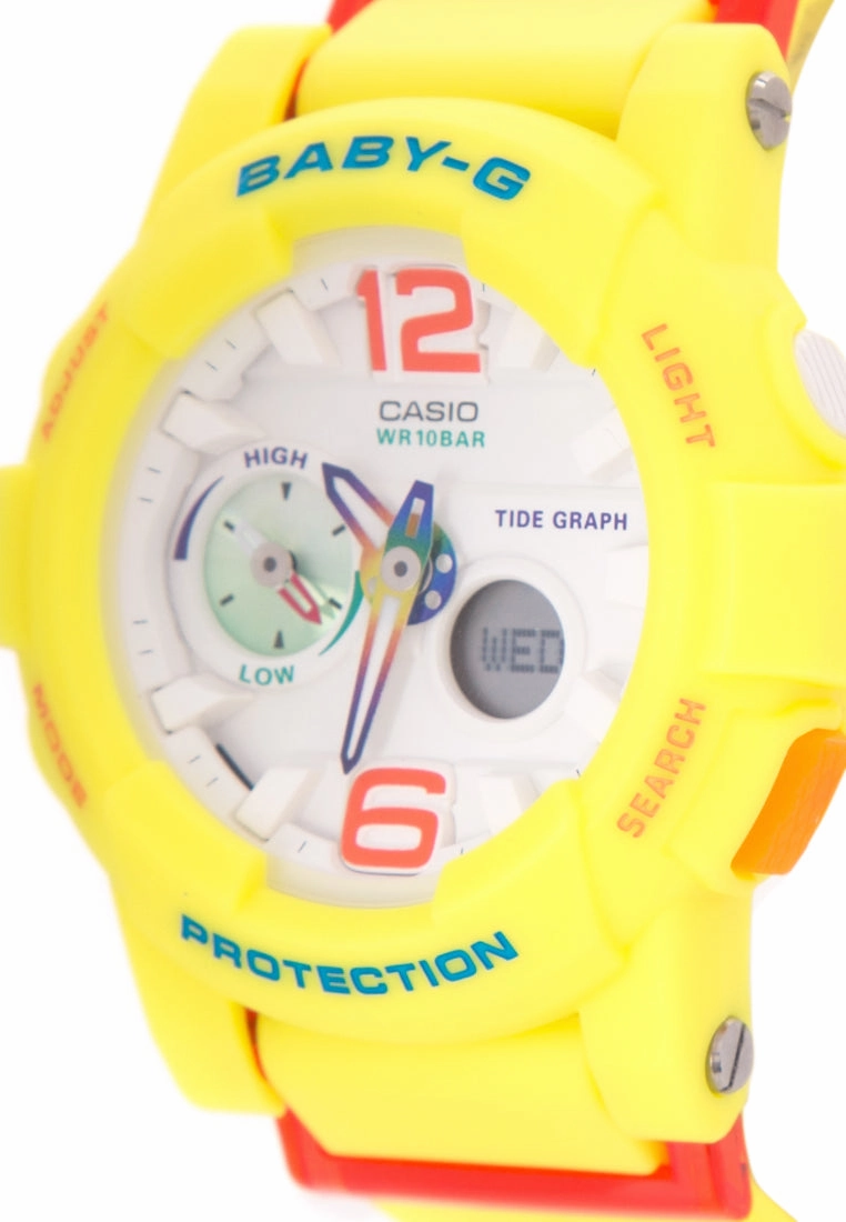 Casio Baby-g BGA-180-9B Digital Analog Rubber Strap Watch For Women