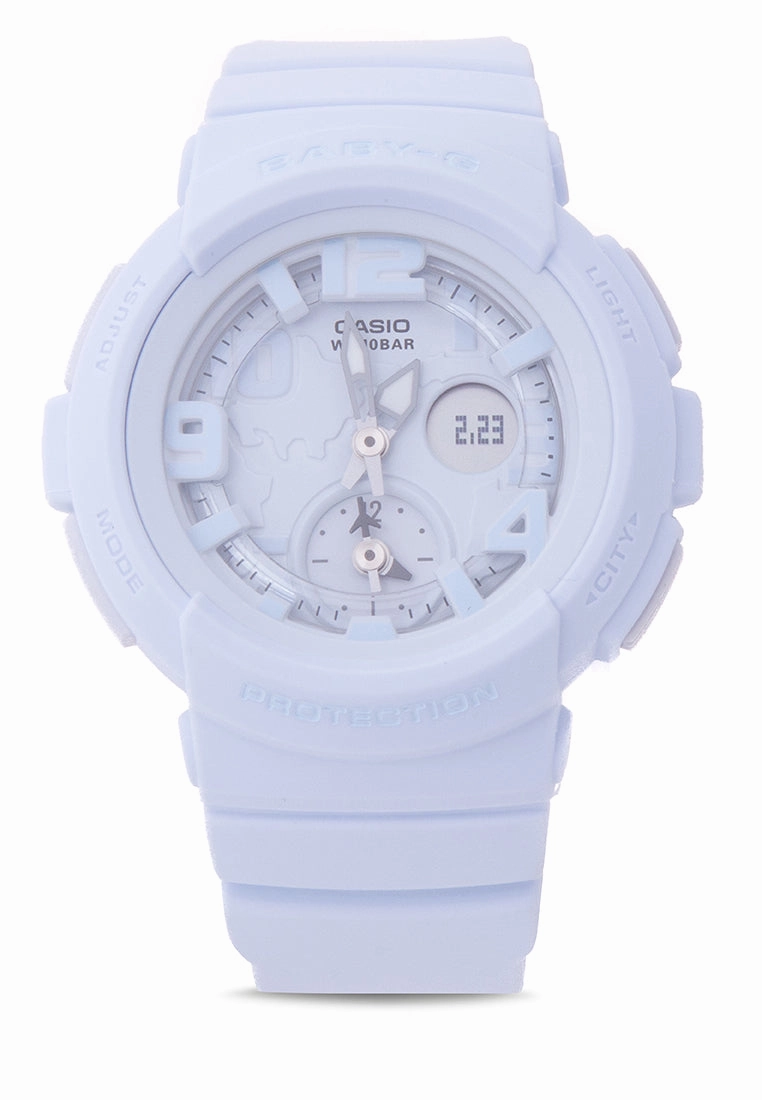 Casio Baby-g BGA-190BC-2B Digital Analog Rubber Strap Watch For Women