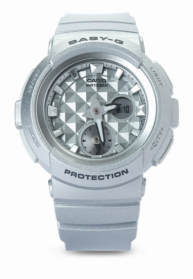 Casio Baby-g BGA-195-8A Digital Analog Rubber Strap Watch For Women