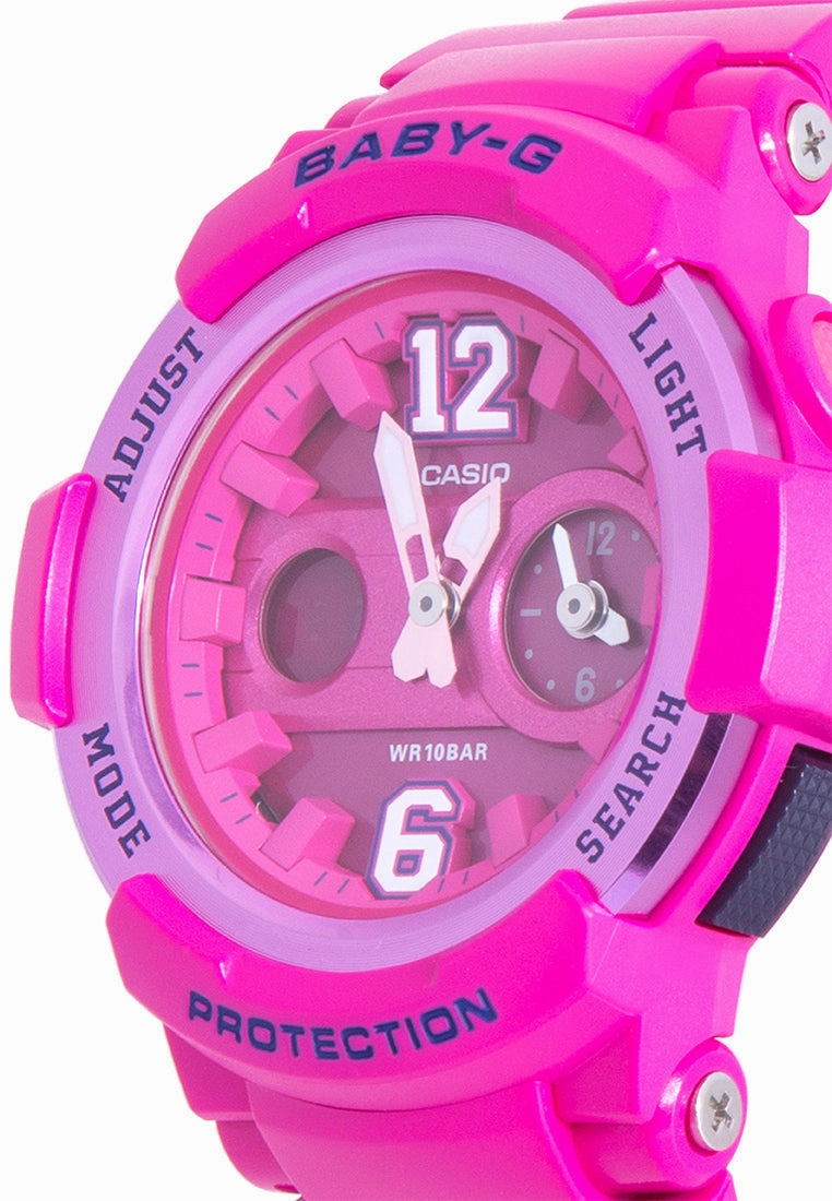 Casio Baby-g BGA-210-4B2DR Digital Analog Rubber Strap Watch For Women