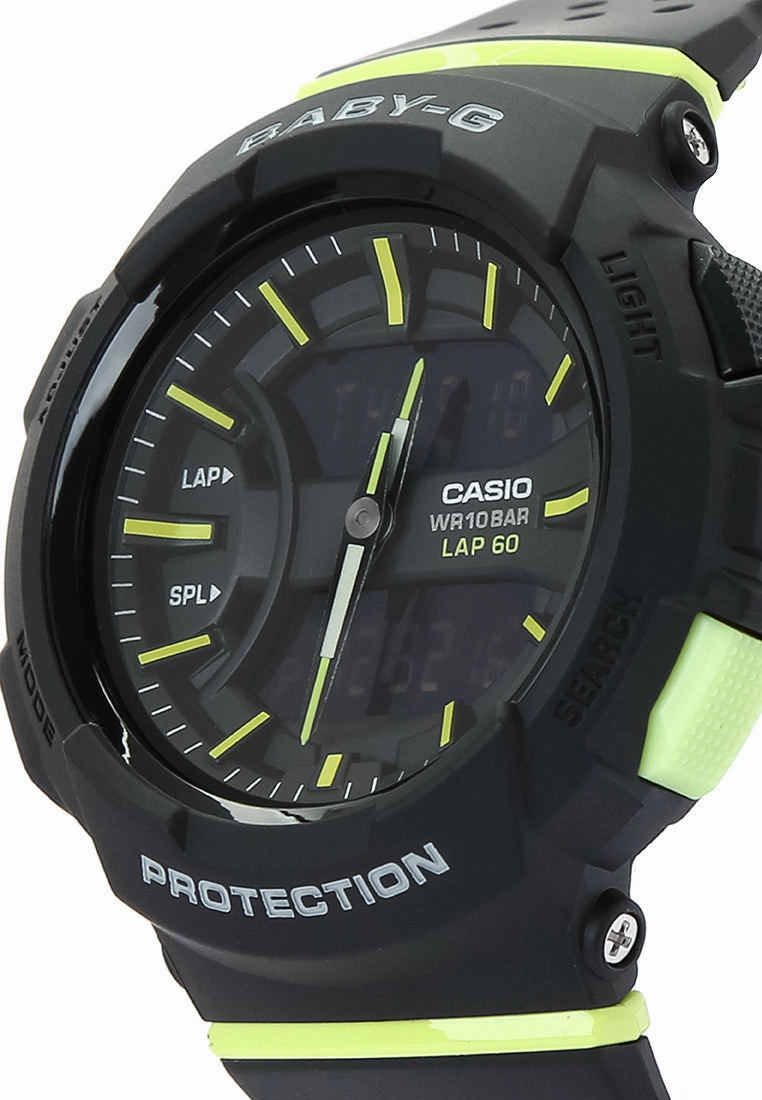 Casio Baby-g BGA-240-1A2 Digital Analog Rubber Strap Watch For Women
