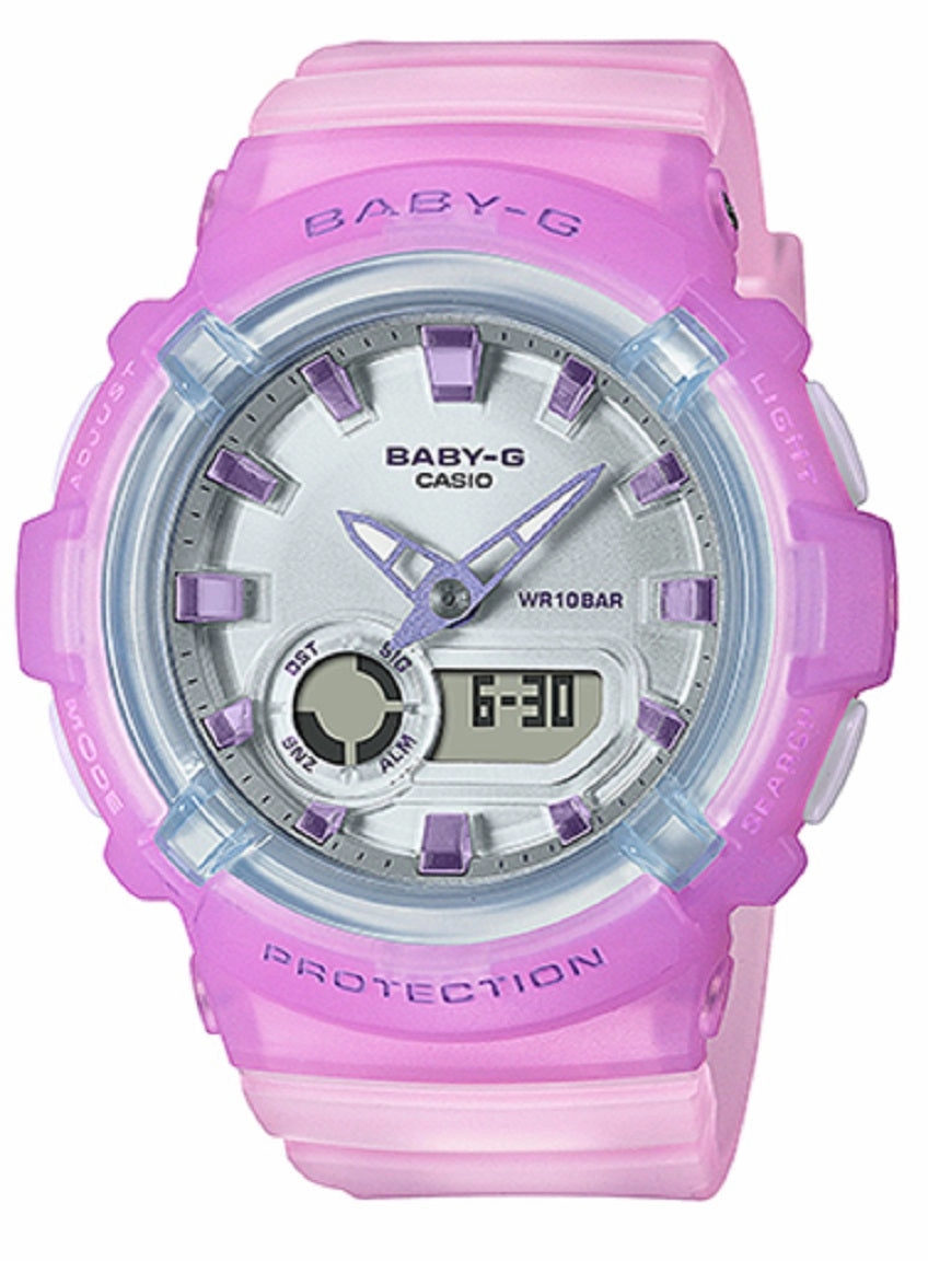 Casio Baby-g BGA-280-6A Digital Analog Rubber Strap Watch For Women