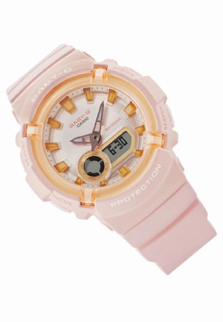 Casio Baby-g BGA-280SW-4A Digital Analog Rubber Strap Watch For Women