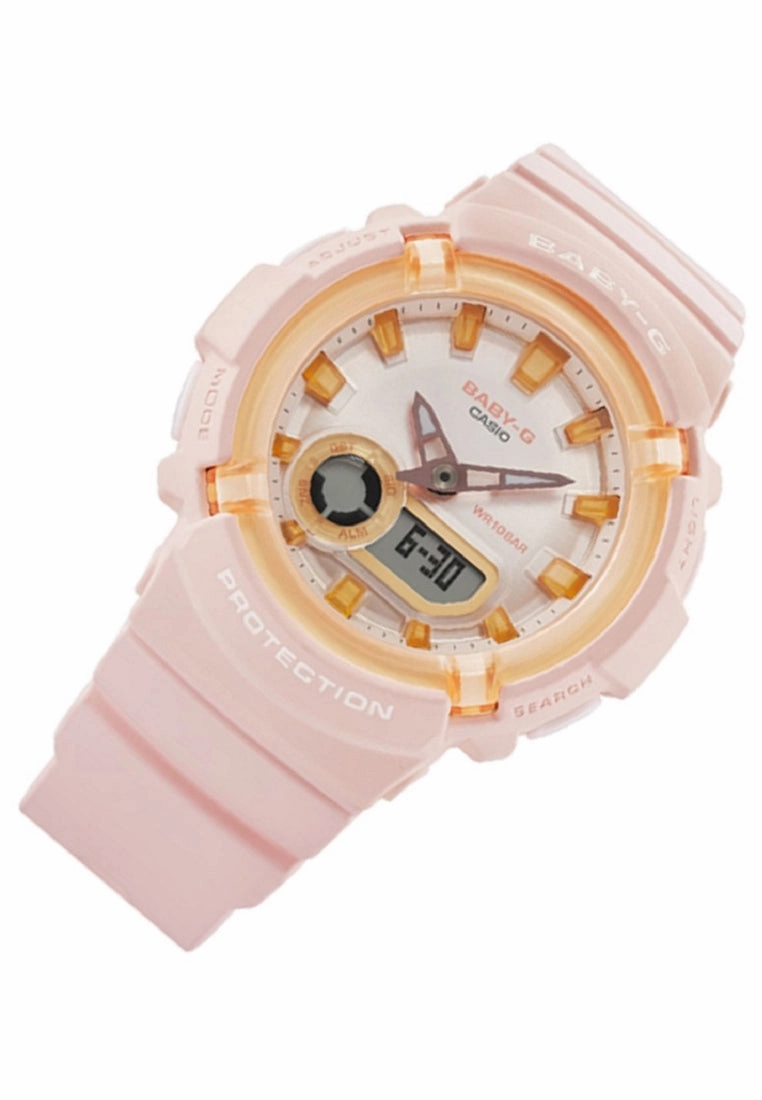 Casio Baby-g BGA-280SW-4A Digital Analog Rubber Strap Watch For Women