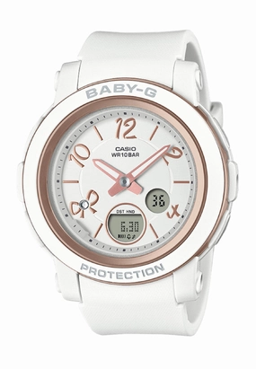 Casio Baby-g BGA-290RA-7A Digital Analog Rubber Strap Watch for Women