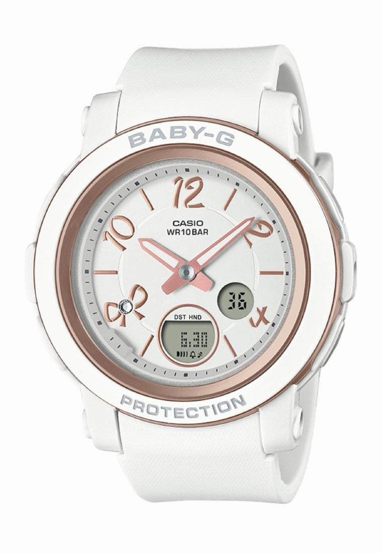 Casio Baby-g BGA-290RA-7A Digital Analog Rubber Strap Watch for Women