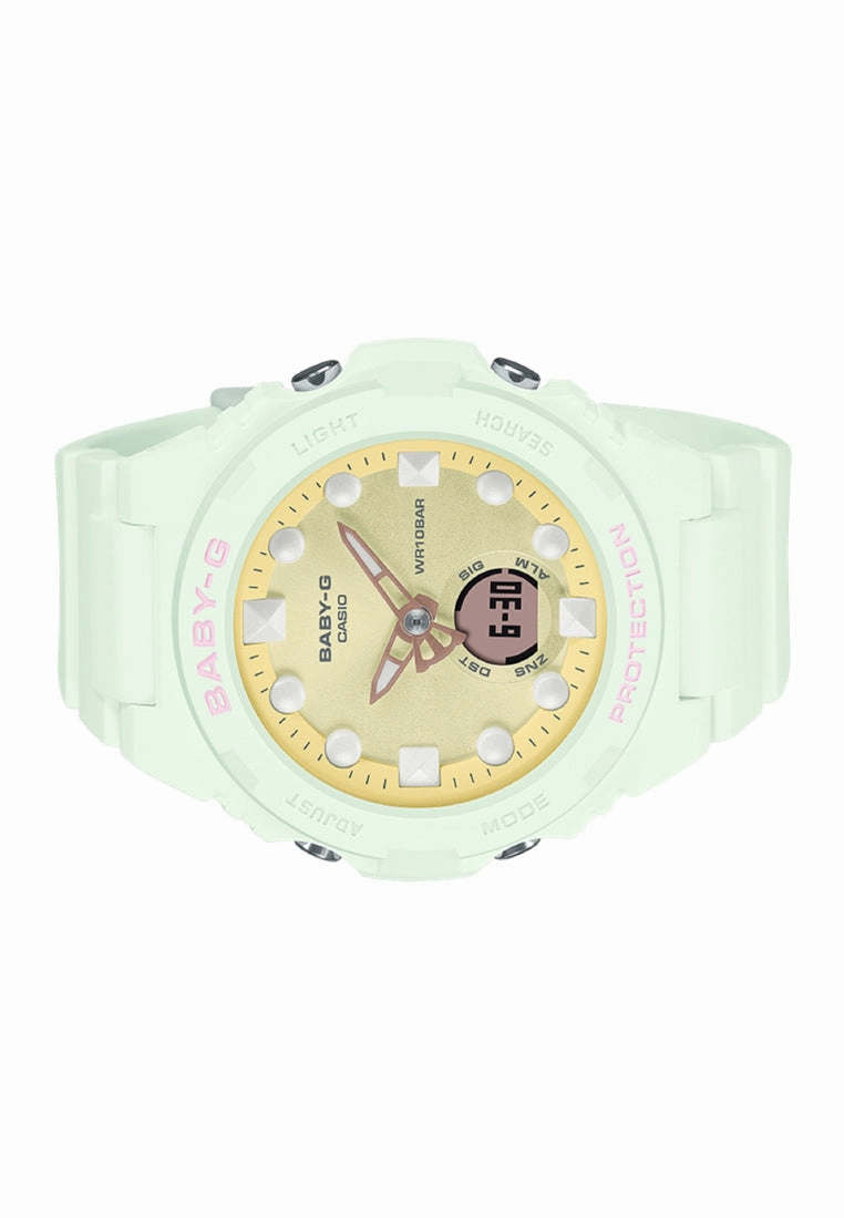 Casio Baby-g BGA-320FH-3A Digital Analog Rubber Strap Watch For Women