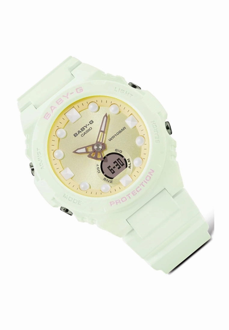 Casio Baby-g BGA-320FH-3A Digital Analog Rubber Strap Watch For Women
