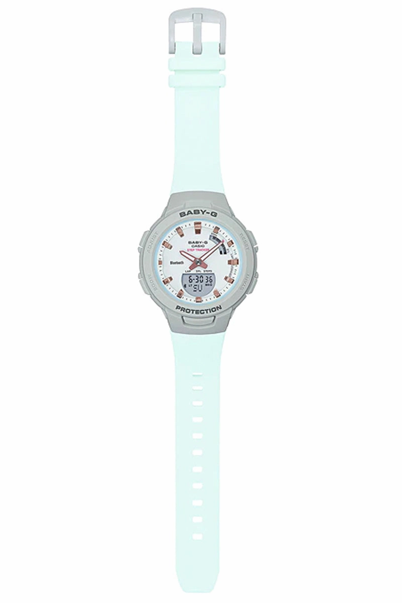 Casio Baby-g BSA-B100MC-8A Bluetooth Digital Analog Rubber Strap Watch For Women