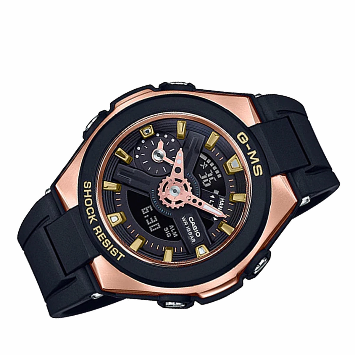 Casio Baby-g MSG-400G-1A1 Solar Digital Analog Rubber Strap Watch For Women