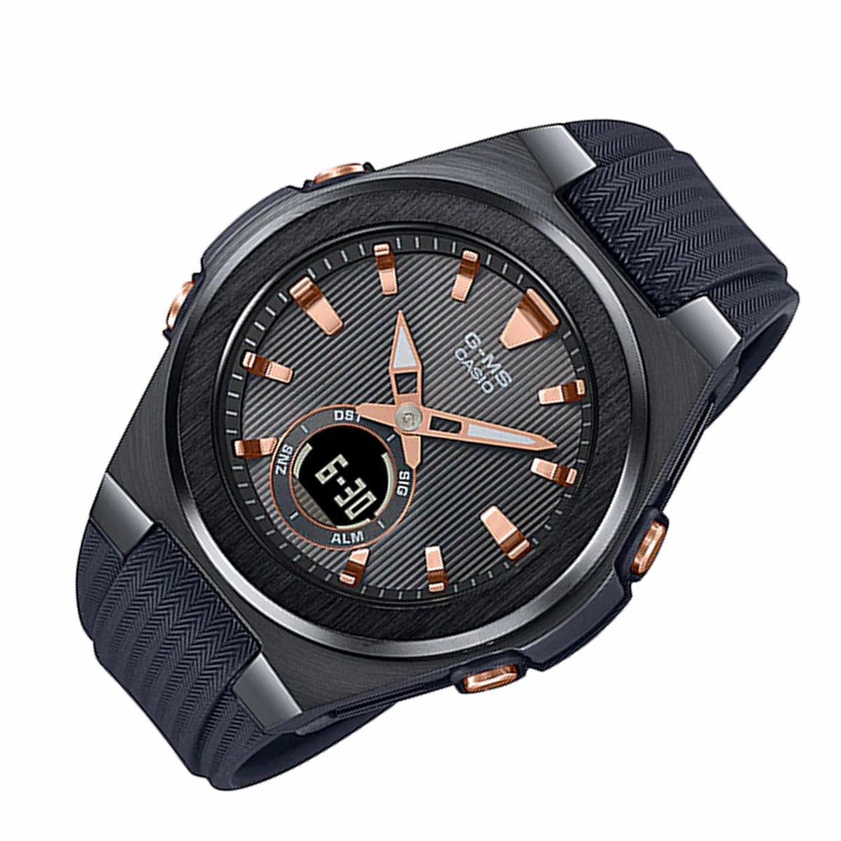 Casio Baby-g MSG-C150G-1A Digital Analog Rubber Strap Watch For Women