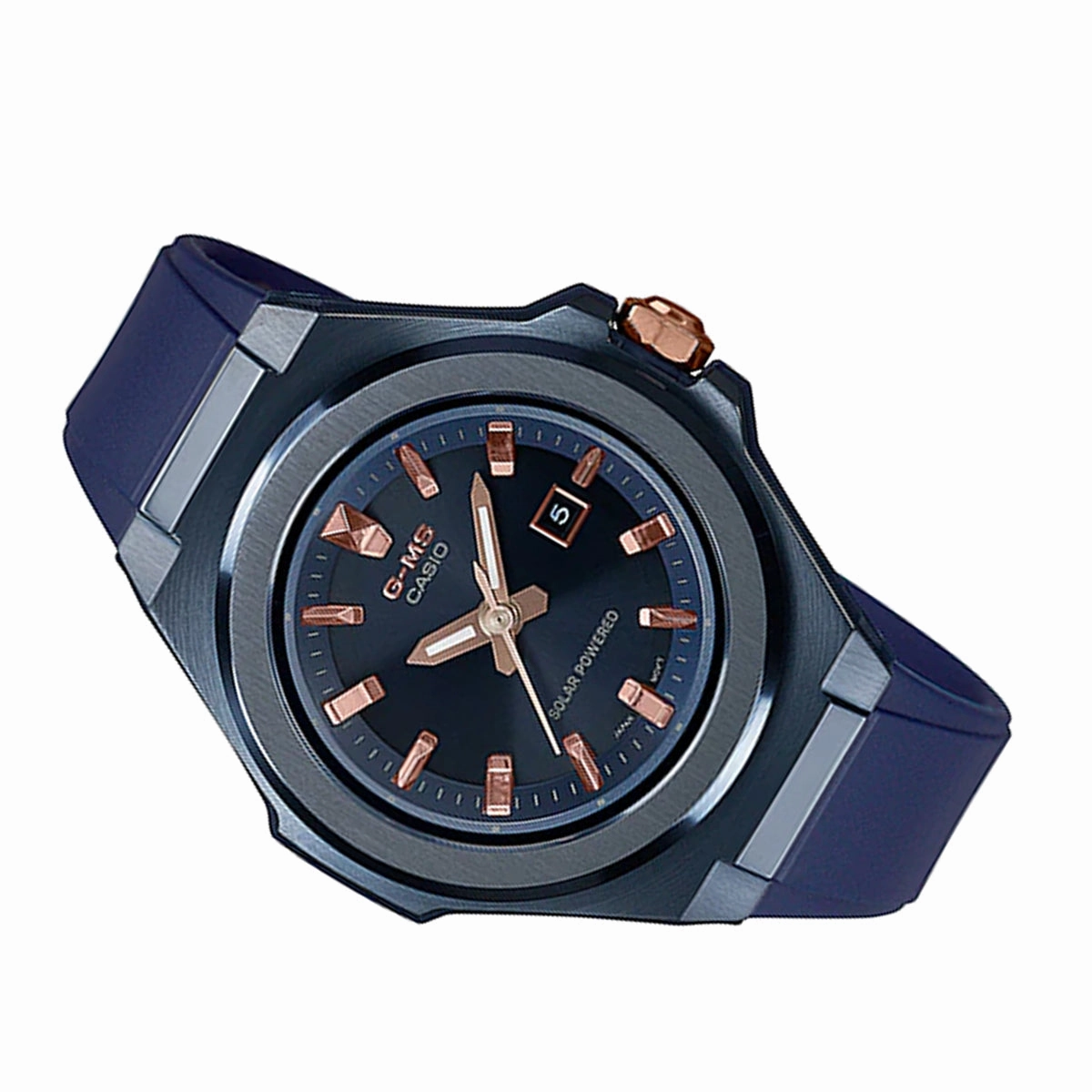 Casio Baby-g MSG-S500G-2A2 Solar Analog Rubber Strap Watch For Women