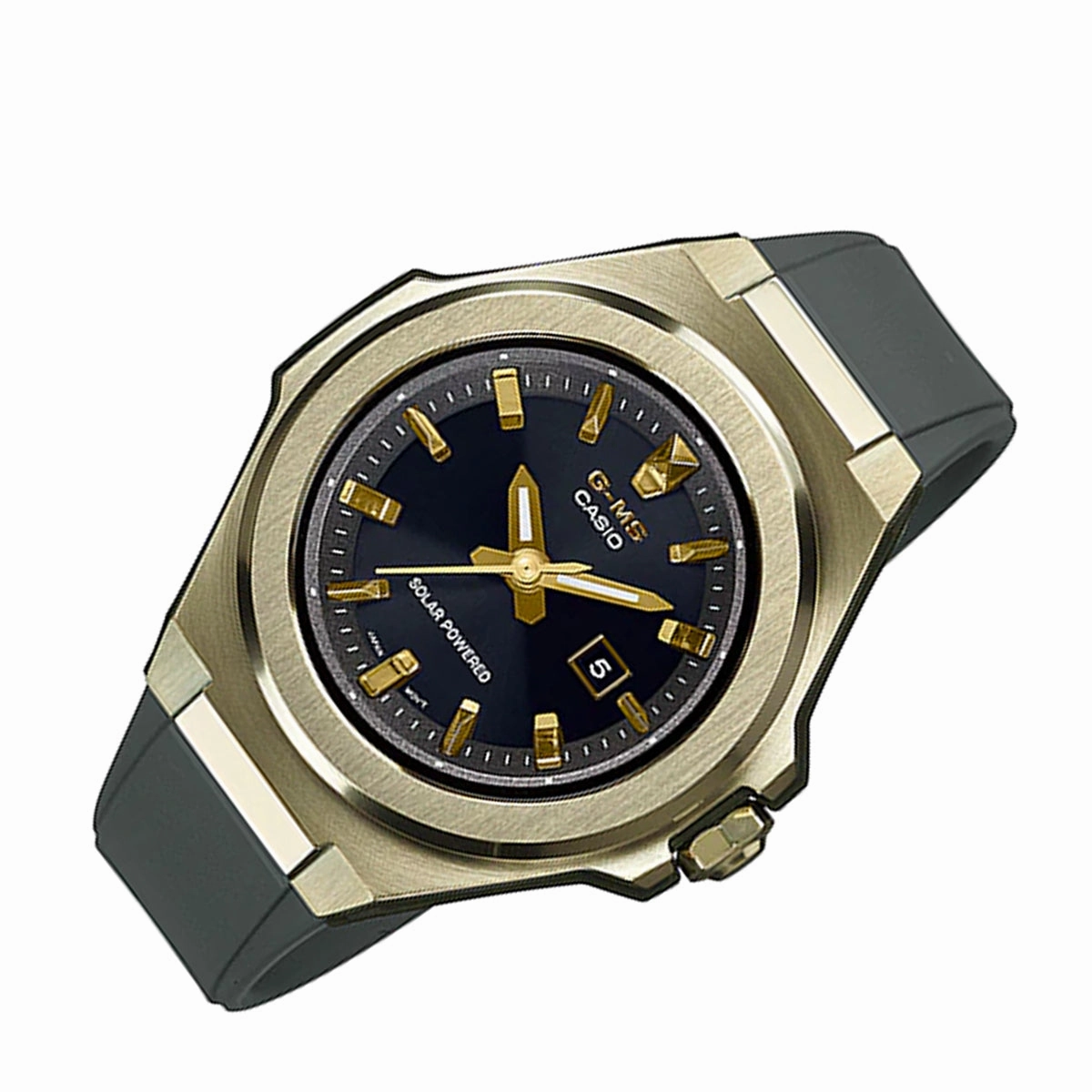 Casio Baby-g MSG-S500G-3A Solar Analog Rubber Strap Watch For Women