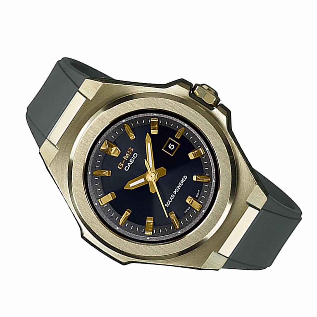 Casio Baby-g MSG-S500G-3A Solar Analog Rubber Strap Watch For Women