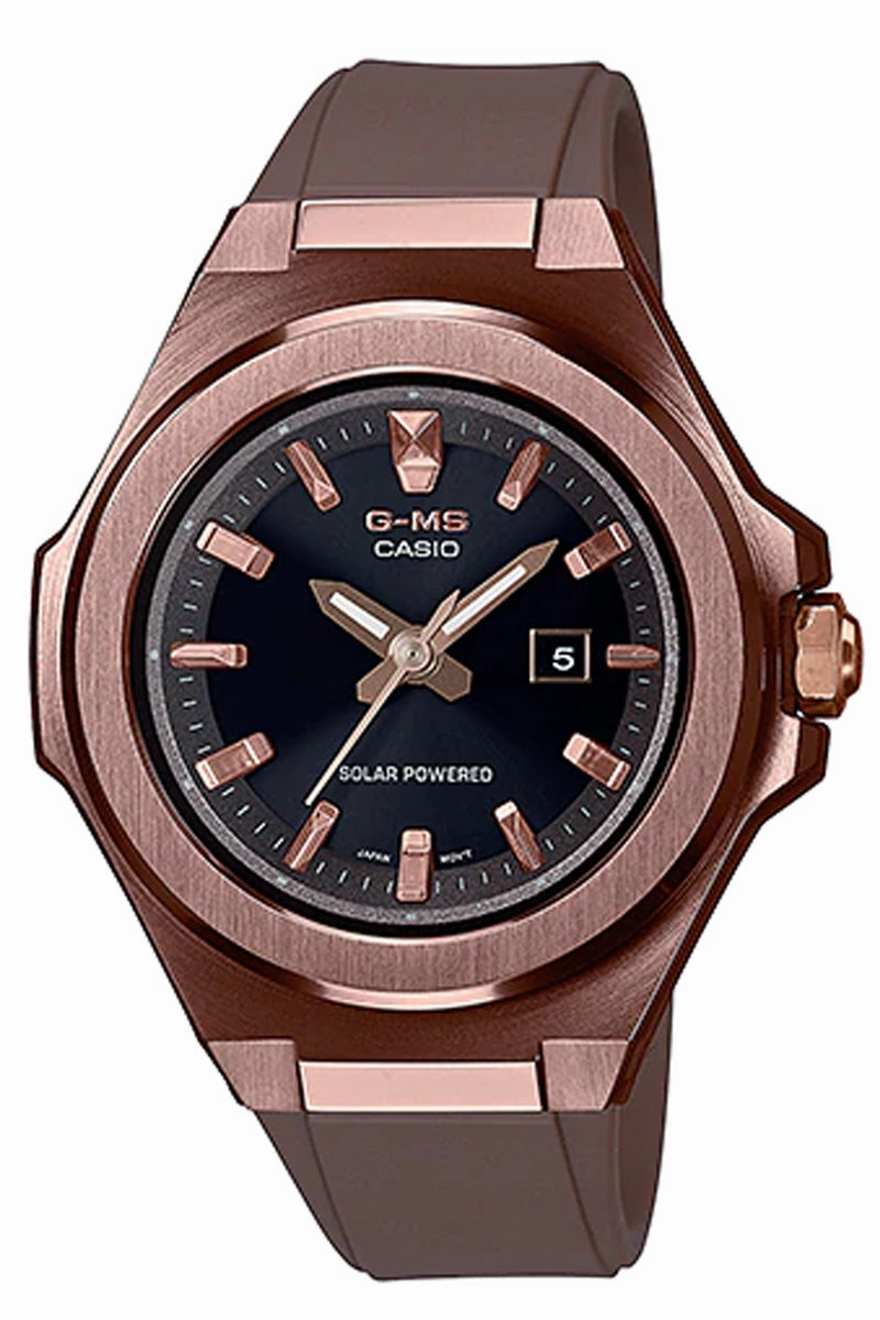 Casio Baby-g MSG-S500G-5A Solar Analog Rubber Strap Watch For Women
