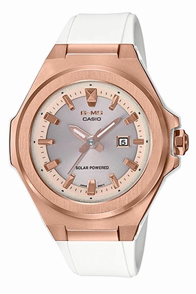 Casio Baby-g MSG-S500G-7A2 Solar Analog Rubber Strap Watch For Women