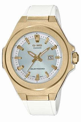 Casio Baby-g MSG-S500G-7A Solar Analog Rubber Strap Watch For Women