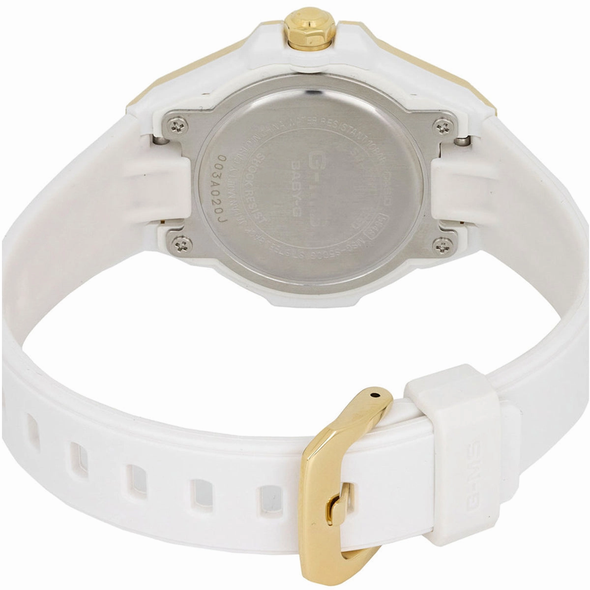 Casio Baby-g MSG-S500G-7A Solar Analog Rubber Strap Watch For Women