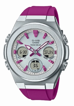 Casio Baby-g MSG-S600-4A Solar Digital Analog Rubber Strap Watch For Women