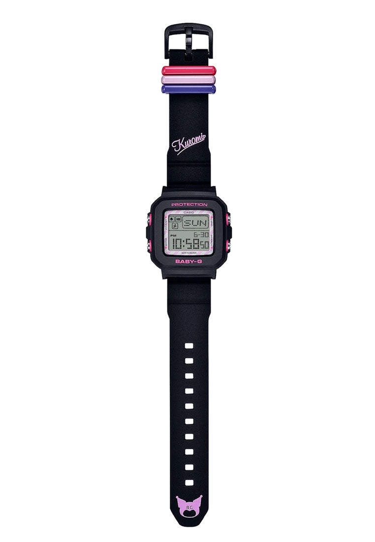 Casio Baby-g PLUS BGD-10KKM-1DR Kuromi Digital Rubber Band Watch For Women