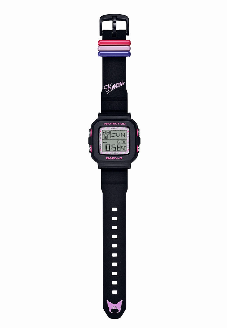 Casio Baby-g PLUS BGD-10KKM-1DR Kuromi Digital Rubber Band Watch For Women