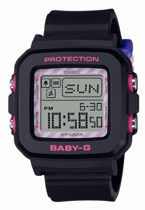 Casio Baby-g PLUS BGD-10KKM-1DR Kuromi Digital Rubber Band Watch For Women