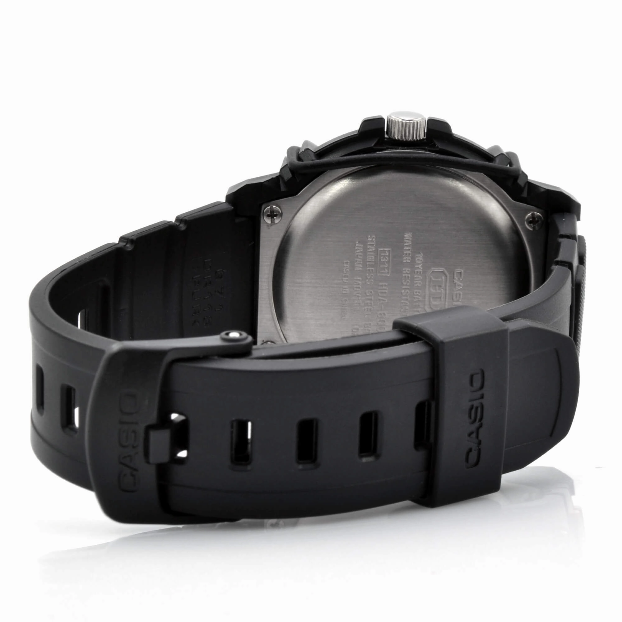 Casio Black Resin Case Black Band Watch | HDA-600-7B