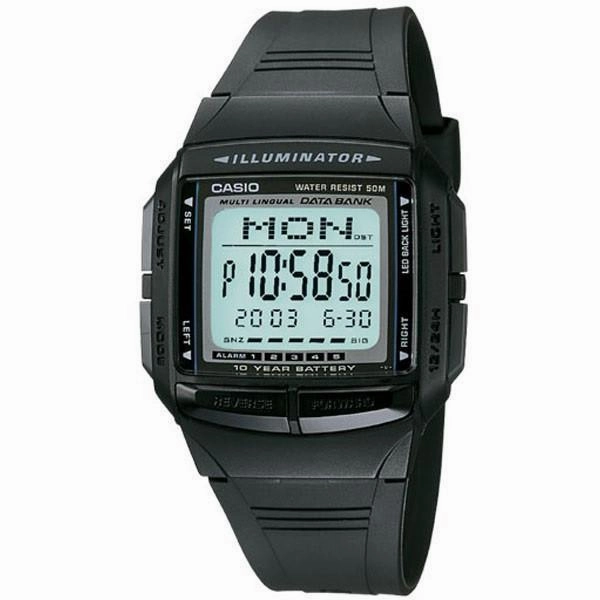 Casio DB-36-1A Black Resin Watch for Women and Men
