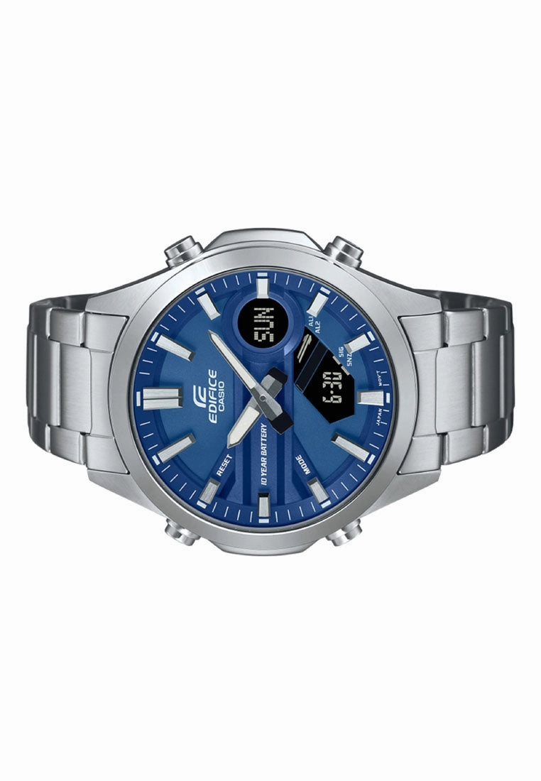 Casio Edifice EFV-C120D-2A Digital Analog Stainless Steel Strap Watch for Men