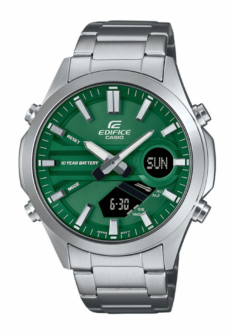 Casio Edifice EFV-C120D-3A Digital Analog Stainless Steel Strap Watch for Men