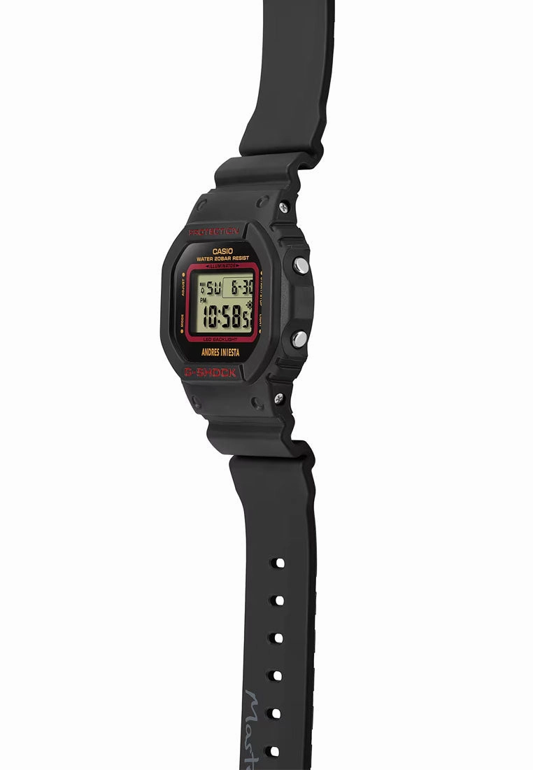 Casio G-shock Andres Iniesta DW-5600AI-1DR Digital Rubber Strap Watch for Men