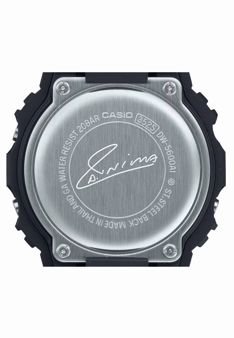 Casio G-shock Andres Iniesta DW-5600AI-1DR Digital Rubber Strap Watch for Men