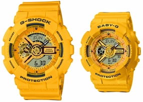 Casio G-Shock Baby-G Couple Watch SLV-22A-9A Digital Analog Rubber Strap Watch